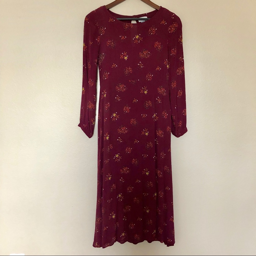 Old navy Long Sleeve Midi Dress Modest